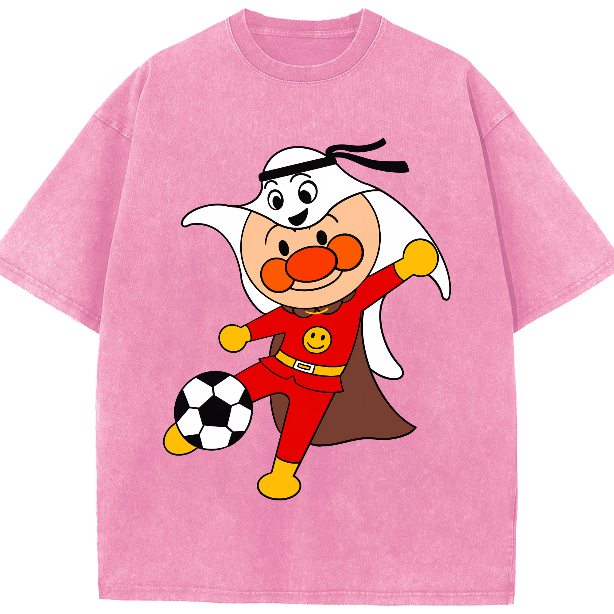（画像用） アンパンマン Anpanman 綿100% ヴィンテージ風 半袖Tシャツ（フロントプリント）
